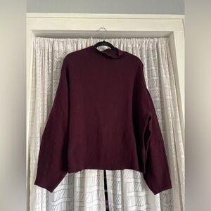 H&M Deep Burgundy Knit Top